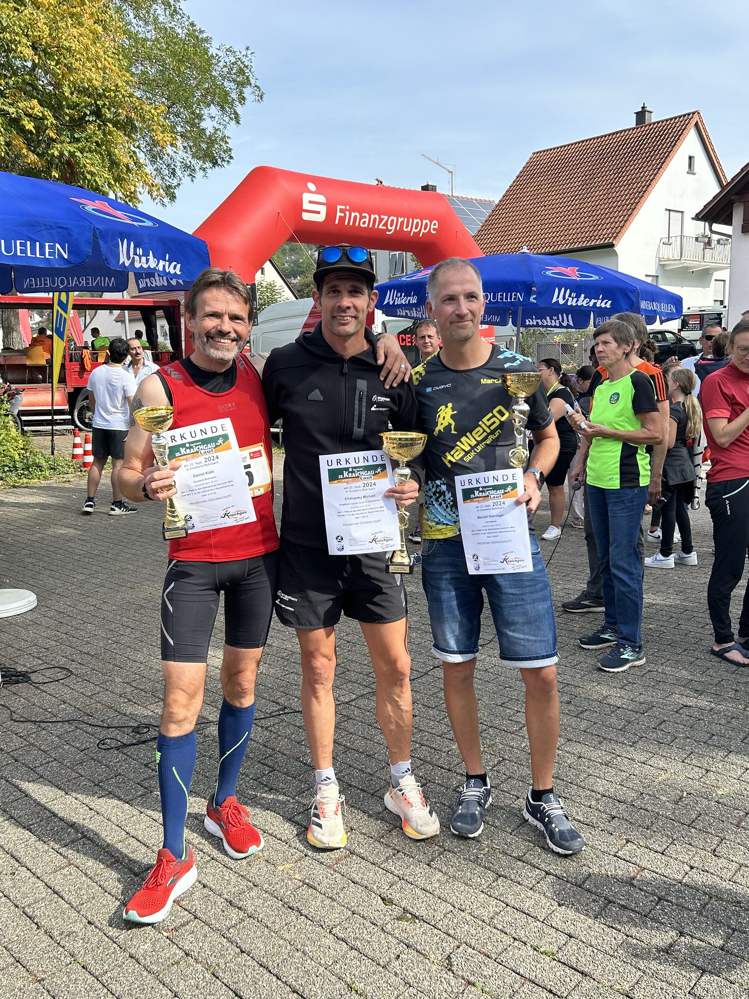 Kraichgaulauf Siegerehrung 2024 Marathon Herren
